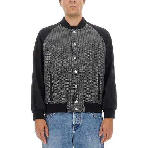 自营balmainTextured Bomber Jacket - multicolor 美国奥莱直发