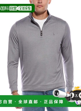 自营TailorByrd Solid 1/4-Zip Pullover - gray 美国奥莱直发