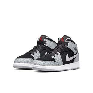 自营Nike Air Jordan 1 Mid SE DM6216-016 Sneaker Kids US  Bla