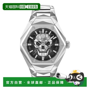 Spikes $kull Bracelet Watch 自营philipp silver pleinThe