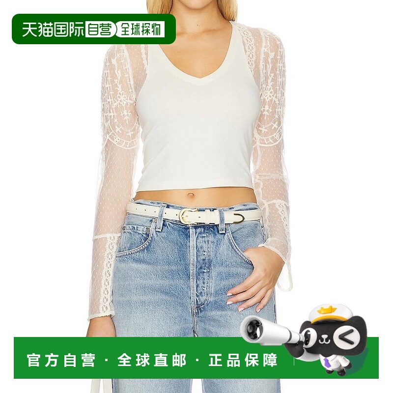 自营 free peopleWho's That Girl 长袖上衣（象牙色） - 象牙色