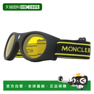 自营Moncler Unisex Logo Band Ski Goggles ML0051 02E Matte Bl