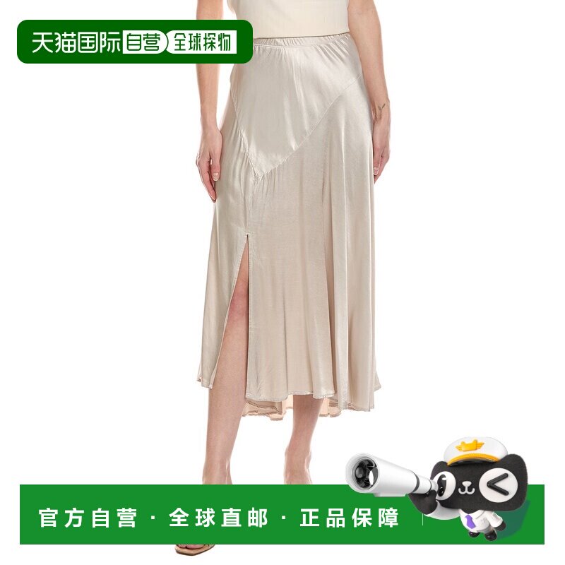 自营Michael Stars Desi Asymmetrical Midi Skirt - white 美国