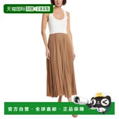 美国奥 自营cinq Maxi septCinq Parma brown Sept Dress