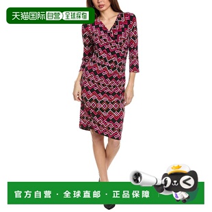 自营 Joseph Ribkoff Surplice Mini Dress - pink 美国奥莱直发