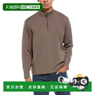 自营report collection报告集1/4拉链水肺立领运动衫-棕色 美国奥