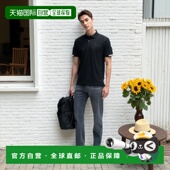 自营 美国奥莱直发 黑色 boss带橡胶标志 常规合身马球衫