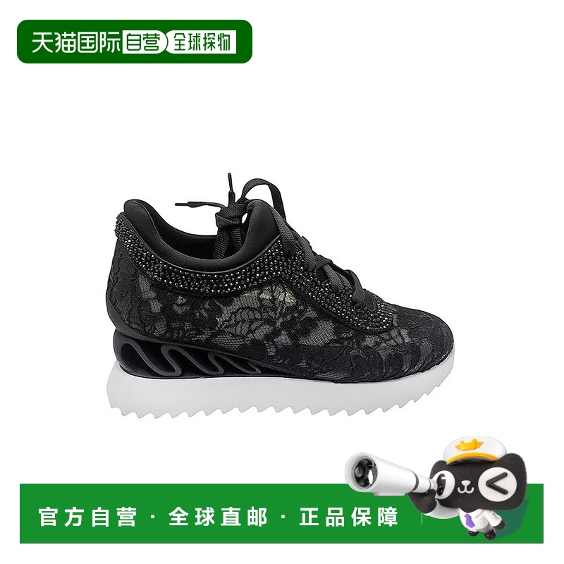 自营le silla玲子波浪运动鞋-黑色 美国奥莱直发