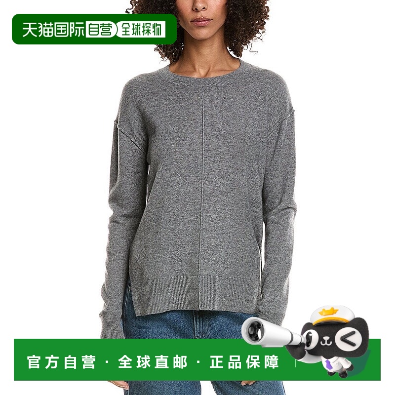 自营InCashmere Seam Detail High-Low Wool & Cashmere-Blend Sw