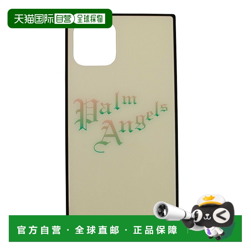 自营 Palm Angels 哥特式方形手机壳 - 白色 - 白色 美国奥莱直发