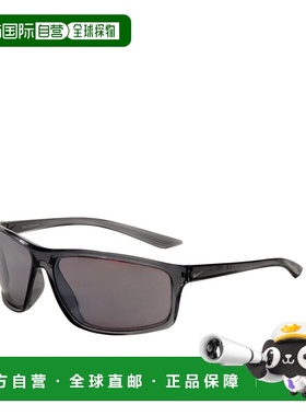 自营Nike Men's 66 mm Grey Sunglasses - dark grey 美国奥莱直