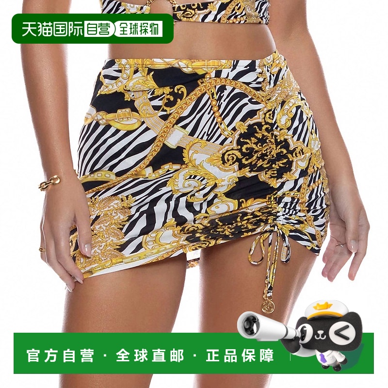 自营luli fama金色女神紧身迷你裙 美国奥莱直发包臀裙a字裙