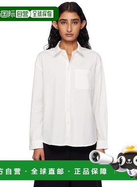 1h可退 香港直邮潮奢 A.P.C. 女士 白色 Logo Boyfriend 衬衫 COE