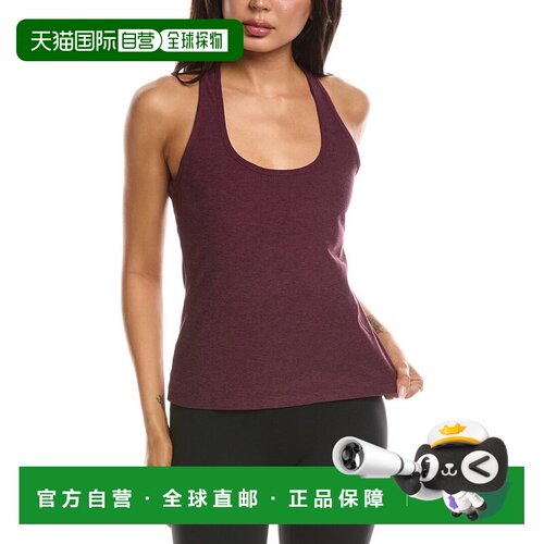 自营beyond yoga越瑜伽Spacedye加强Racerback坦克-红色 美国奥莱