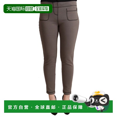 自营John Galliano Cotton Mid Waist Stretch Leggings Cropped