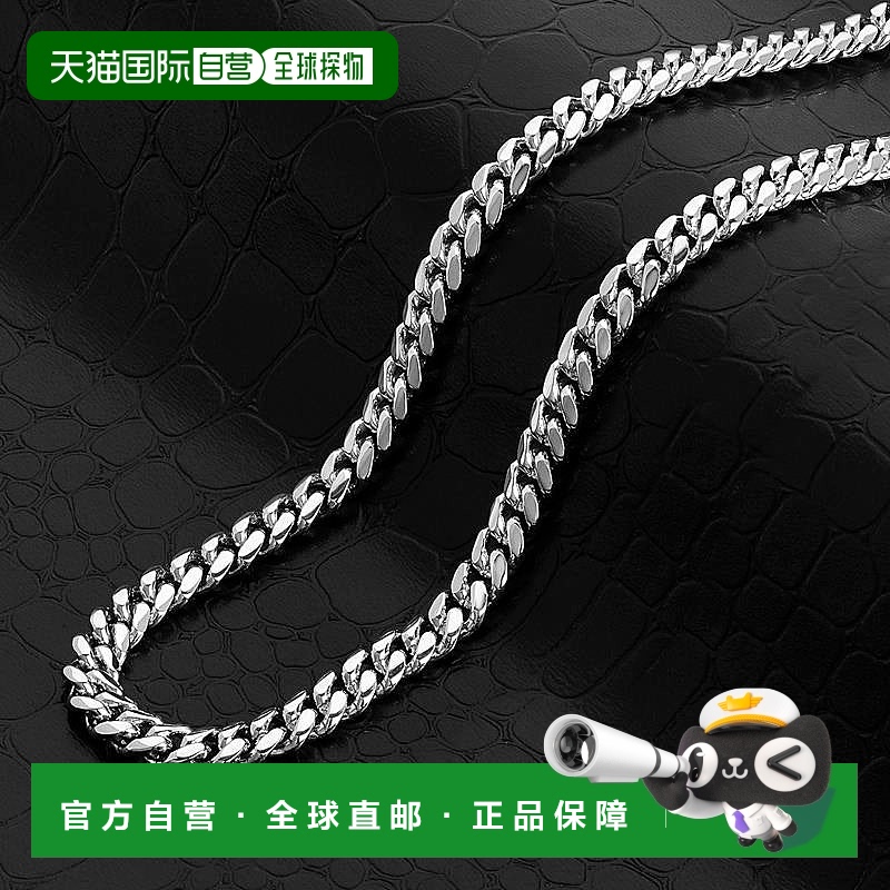自营 Crucible Los Angeles 不锈钢 6 毫米斜面古巴锁链 18"