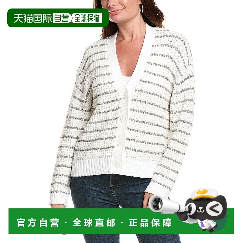 自营Michael Stars Dodi Striped Cardigan - white 美国奥莱直发