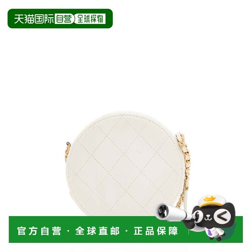 自营Chanel Lambskin Chic Pearls Round Clutch with Chain - wh
