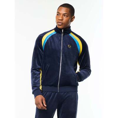自营sergio tacchiniBanda Velour Track Jacket - maritime blue