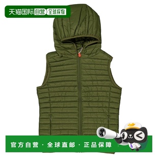 自营 Save The Duck Kids Giga Cupid Hooded Puffer Vest - gree