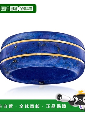 自营 ross-simonsRoss Simons 青金石戒指配 14 克拉黄金 蓝色 美