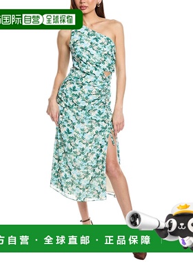 自营 AMUR Clarissa Midi连衣裙-白色 美国奥莱直发服饰