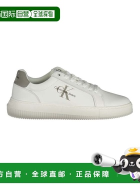 自营calvin klein凯文克莱皮革男式运动鞋-白色 美国奥莱直发