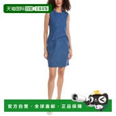 自营 美国奥莱直 蓝色 Frances Valentine卡莉斯塔羊毛混纺连衣裙