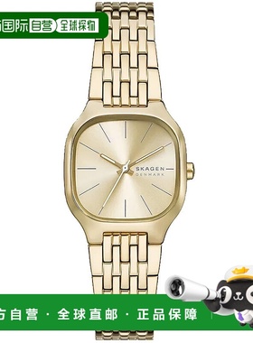 自营Skagen Women's Mellem Lille Gold Dial Watch - gold 美国