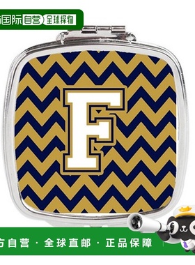 自营Carolines Treasures CJ1057-FSCM 字母 F 雪佛龙海军蓝正品