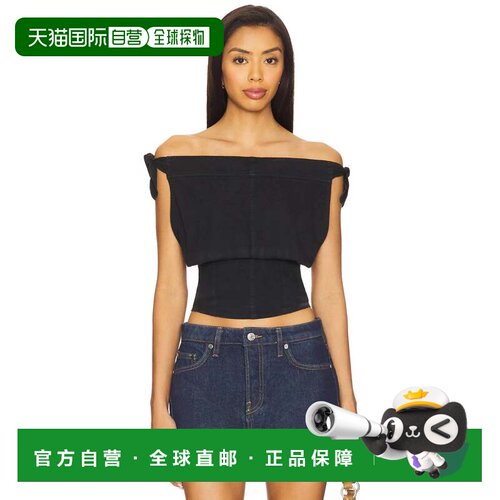 自营free people自由人Louie Top Women Black smocced Off The s