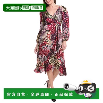 自营Tahari ASL Midi Dress - Red 连衣裙美国直发奥莱