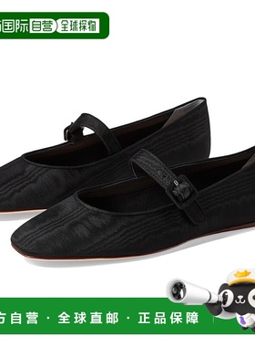 自营Loeffler Randall Ginger Flat Women's Black Sqaure Toe Ma