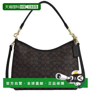 自营 COACH/蔻驰女士流浪包Laure经典老花印花腋下单肩手提包