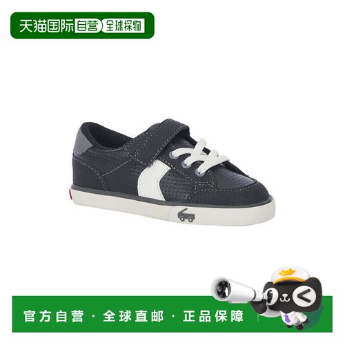 自营See Kai Run Connor Sneaker - black leather 美国奥莱直发