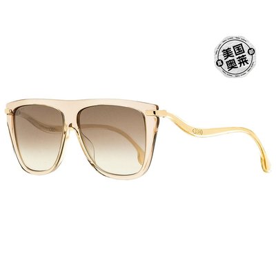 Jimmy Choo 女士 Browline 太阳镜 Suvi/S FWMNQ 裸色/金色 58 毫