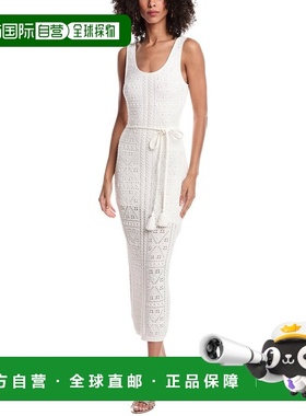 自营Milly Pointelle Knit Midi Dress - white 美国奥莱直发