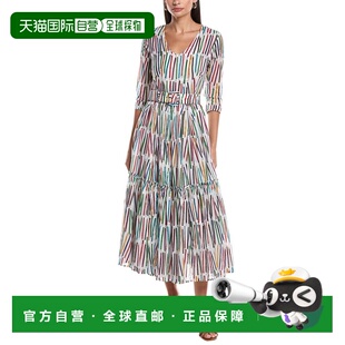 自营samantha sung萨曼莎 宋梅兰妮 米迪连衣裙-白色 美国奥莱直