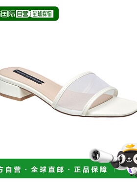 自营French Connection女式Pierre网眼凉鞋-白色 美国奥莱直发