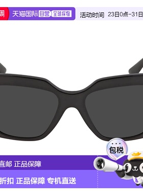 自营Versace Dark Gray Square Ladies Sunglasses VE4418 GB1/87