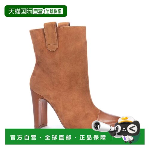 自营Chinese Laundry 42 Gold Boots Tan Suede Pointed Toe Boot