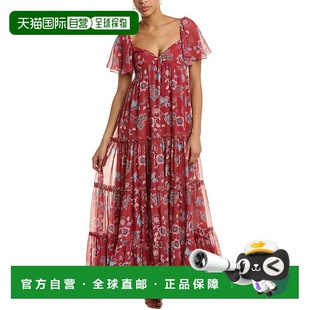 Babi Kara 自营 连衣裙 babiSachin 长早秋新款 红色 sachin