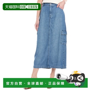 Bella 蓝色 Dahl工装 长裙 美国奥莱直发半身裙a字裙 裤 自营