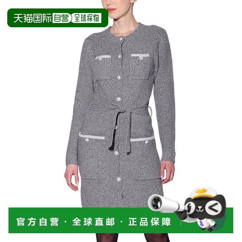 自营Walter Baker Beth连衣裙-麻灰色 美国奥莱直发