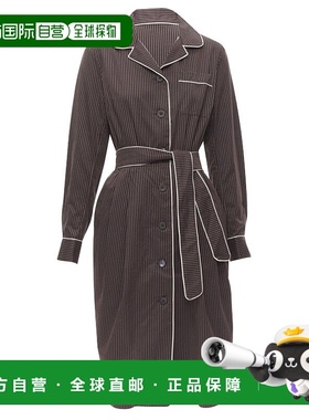 自营 Dries Van Noten棉质睡衣睡袍连衣裙-红色 美国奥莱直发