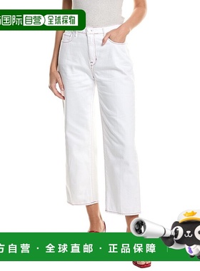 自营L'AGENCE June Ultra High-Rise Blanc Crop Stovepipe Jean