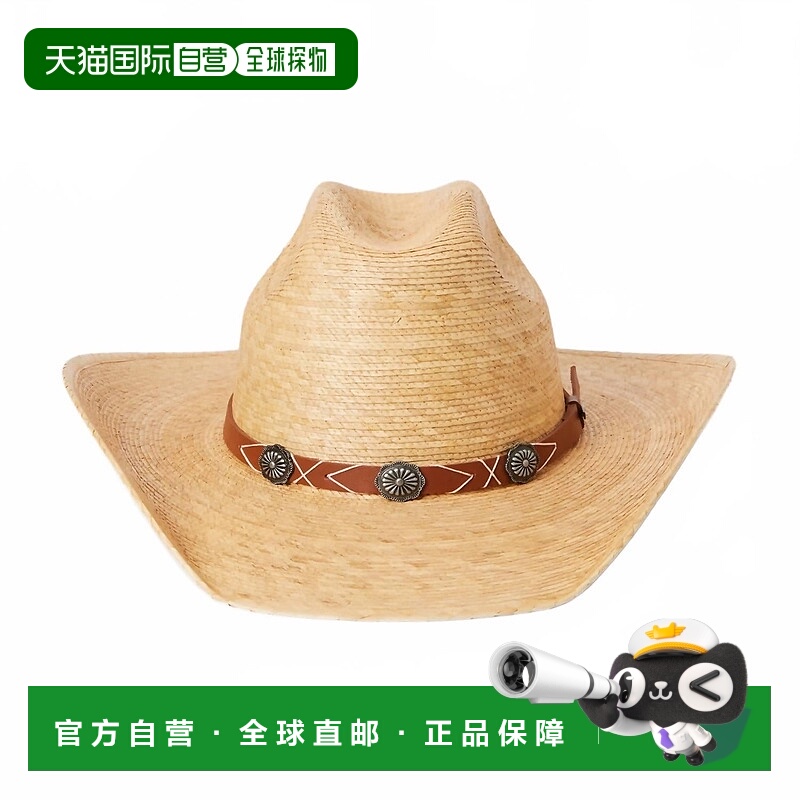 自营stetsonUnisex Cowhand Mexican Palm Cowboy Hat In Toasted