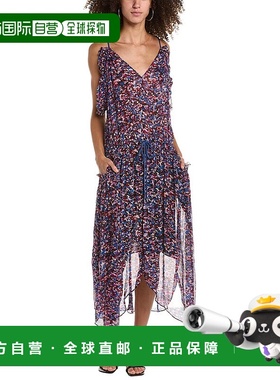 自营 Isabel Marant Étoile Fadelo 中长连衣裙蓝色 美国奥莱直发