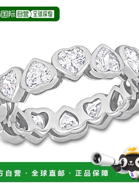 美国直邮Julianna B女士戒指白色闭口精致百搭休闲精美出行镶钻