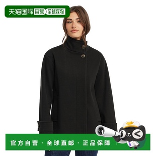 黑色 大胆斜纹大衣 美国奥莱直发 Tracy女式 自营Ellen